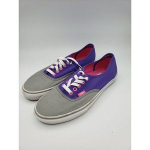 Pink/Purple/Grey Lowtop Slip-Ons Vans Flat Sneakers Mens 8 Womens 9.5